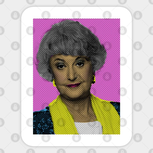 The Golden Girls Bea Arthur Sticker by esraelrosales